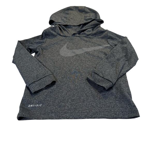 Nike Dri-Fit Toddler Boy 2T Grey Pullover with Hood - Picture 1 of 5